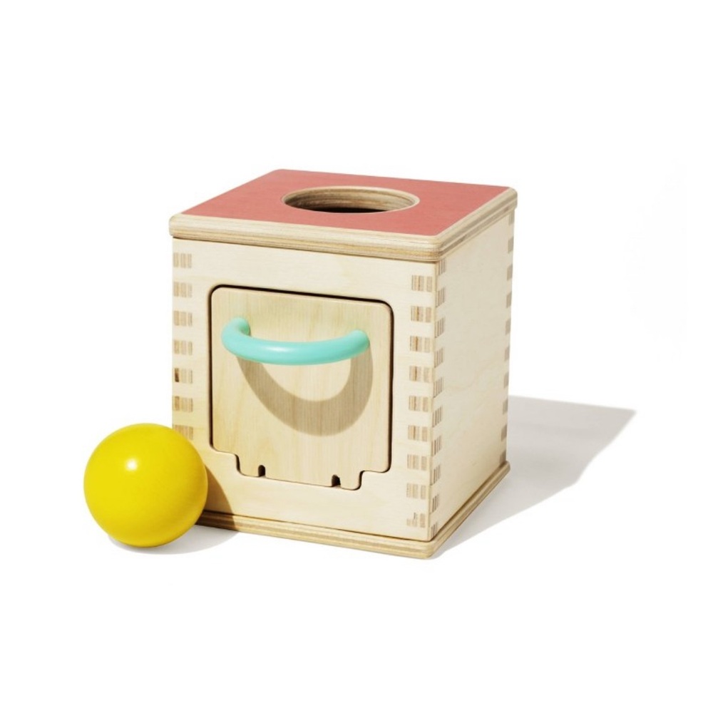 LOVEVERY Hide & Find Drop Box Baby Toy